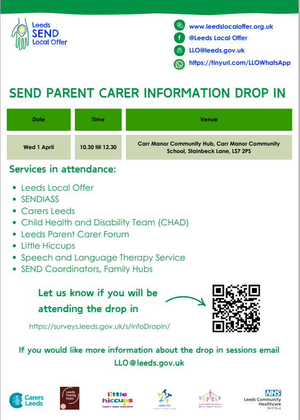 SEND parent carer information drop