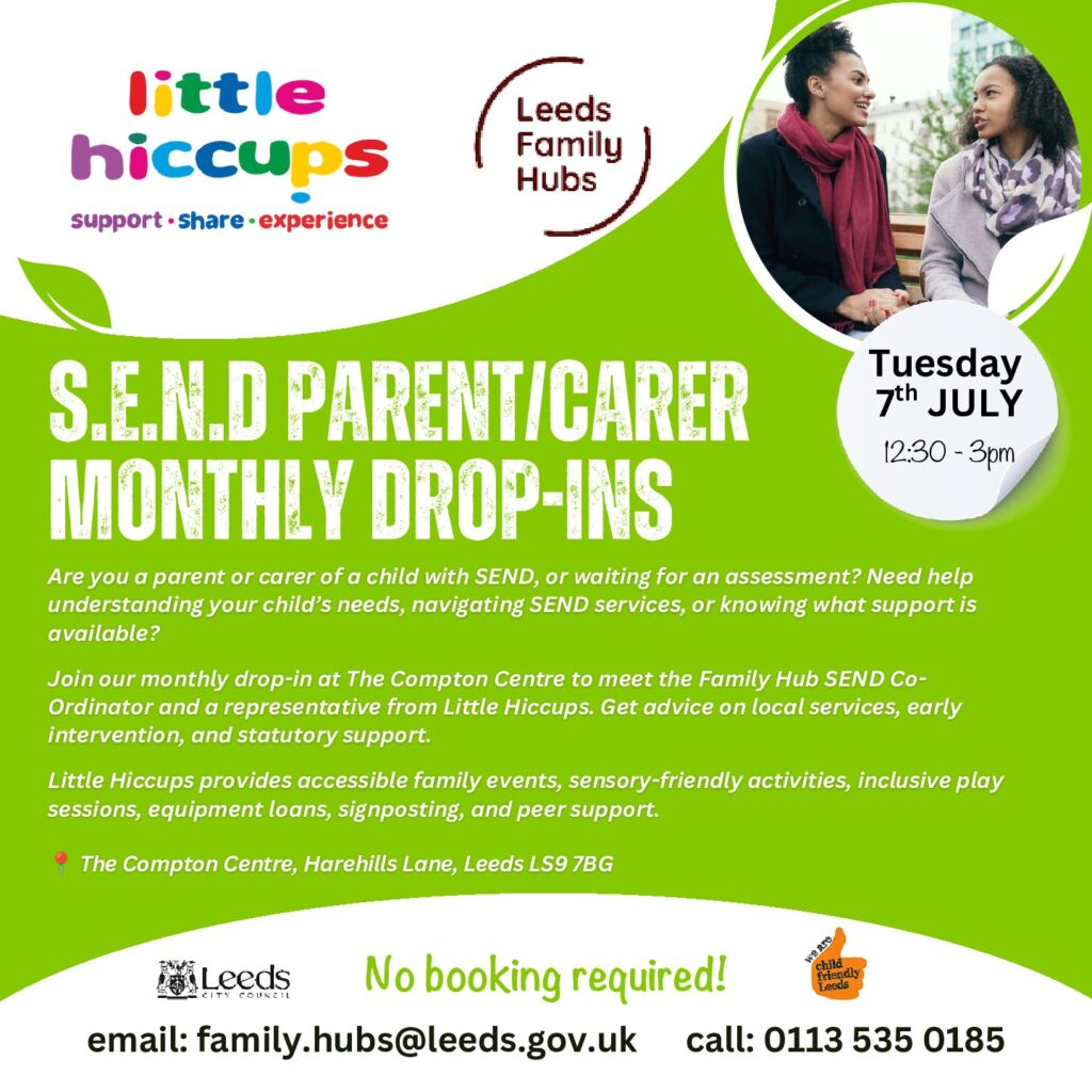 SEND Parent/Carer Monthly Drop-In